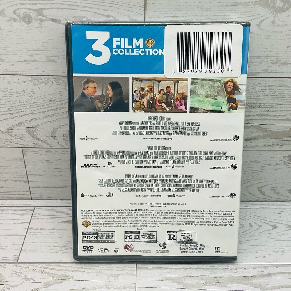 3 Film Collection the Intern Tammy Blended DVD - Picture 2 of 2